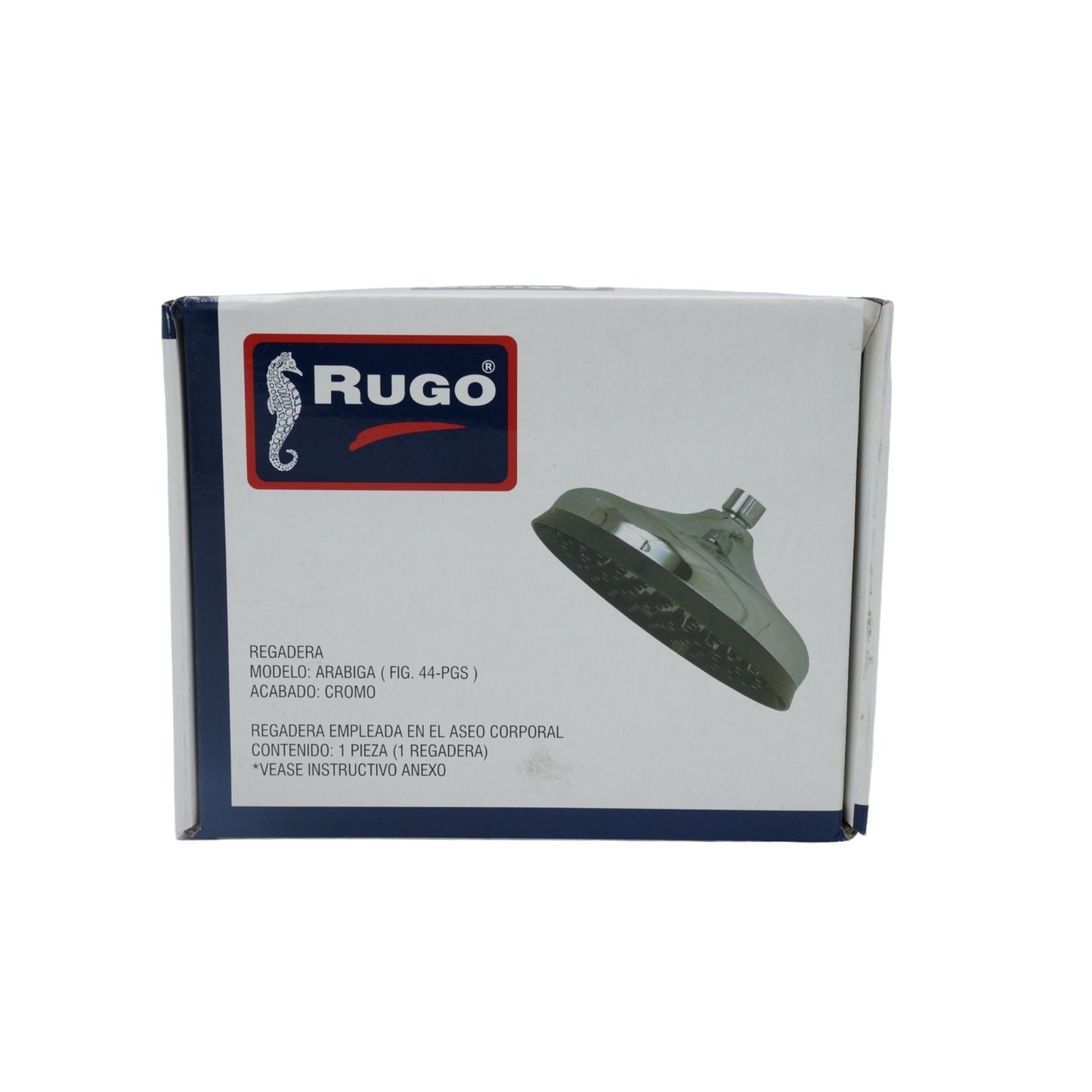 REGADERA ARABIGA 8" CROMO SIN BRAZO RUGO 44-PGS