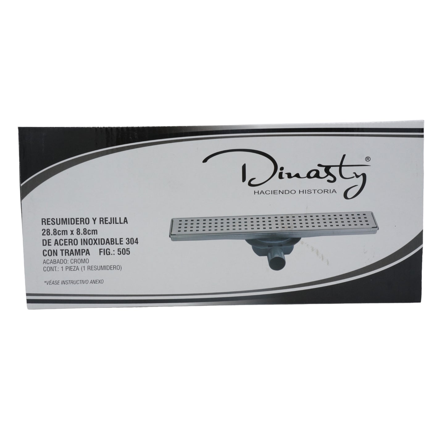RESUMIDERO Y REJILLA ACERO INOXIDABLE 288MM DINASTY 505