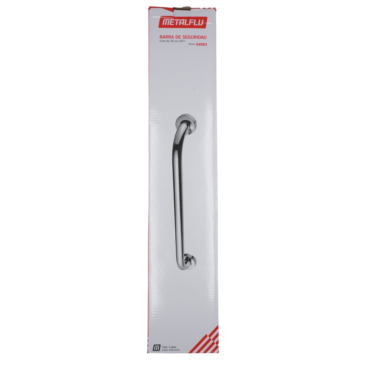BARRA DE SEGURIDAD 20" ACERO INOXIDABLE CROMADO METALFLU 34003