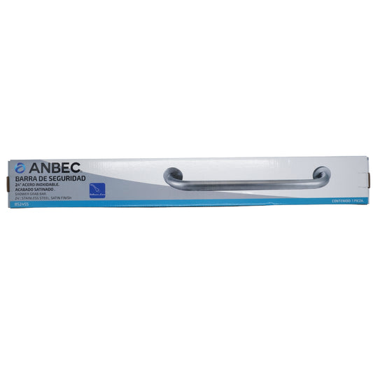 BARRA DE SEGURIDAD 24" ACERO INOXIDABLE CROMADO ANBEC BS24SS