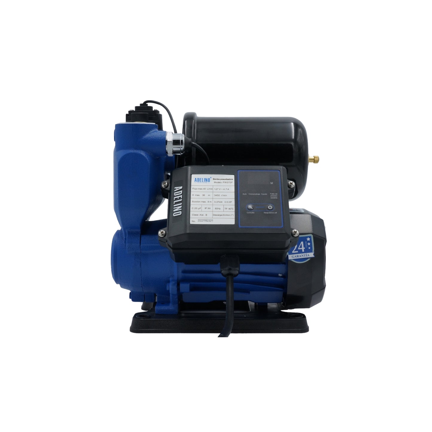 BOMBA PRESURIZADORA ADELINO PW370F 1/2HP 127V