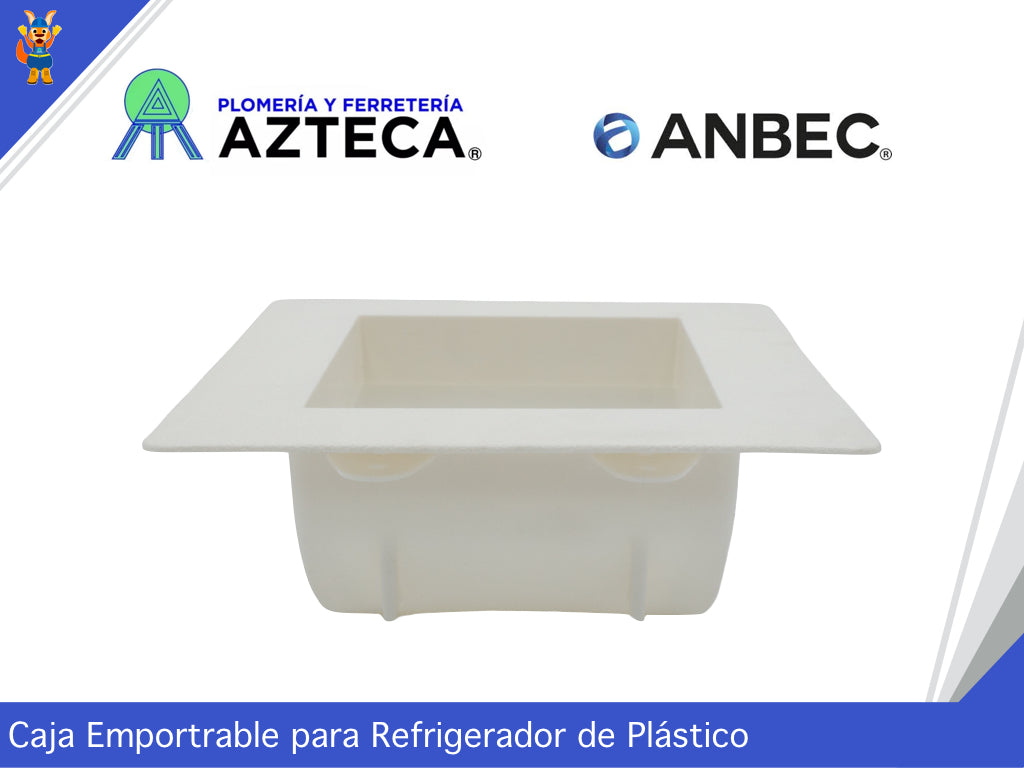 CAJA DE PLASTICO EMPOTRABLE PARA REFRIGERADOR