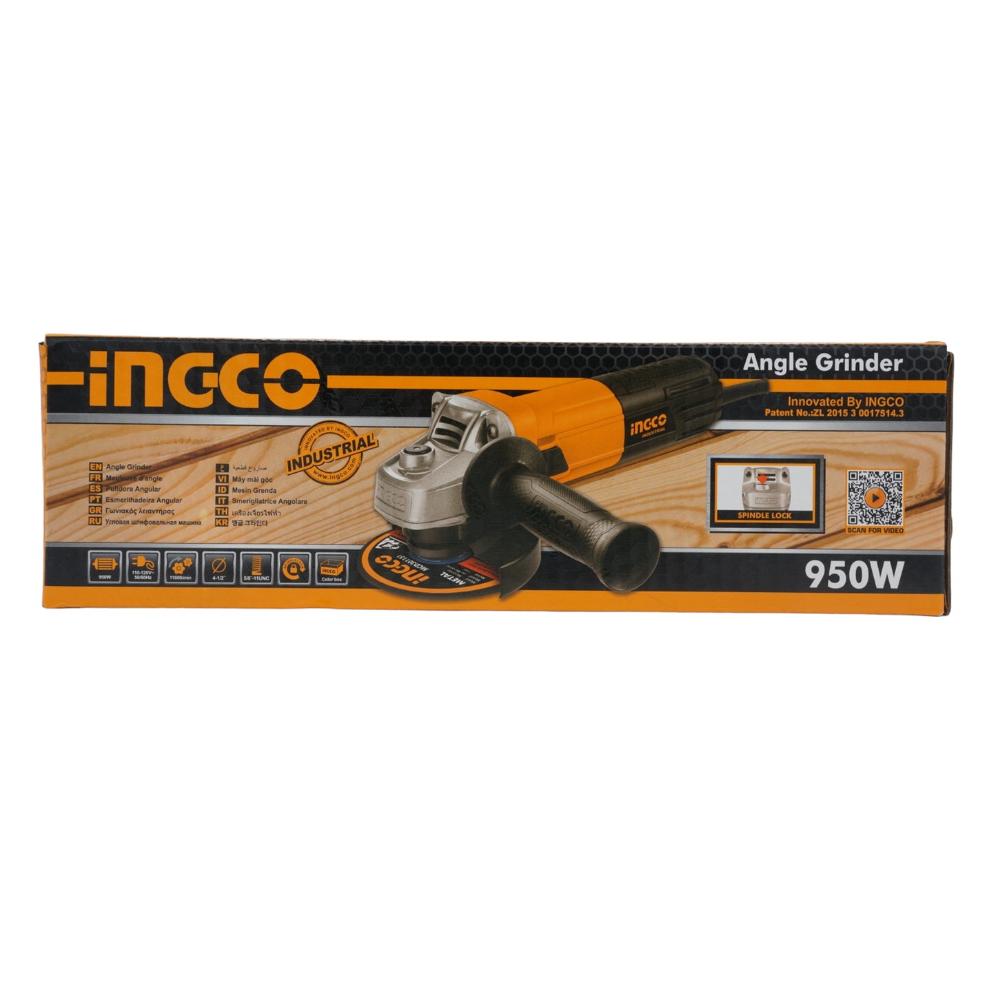 ESMERILADORA ANGULAR 4 1/2 950W UAG8508 INGCO