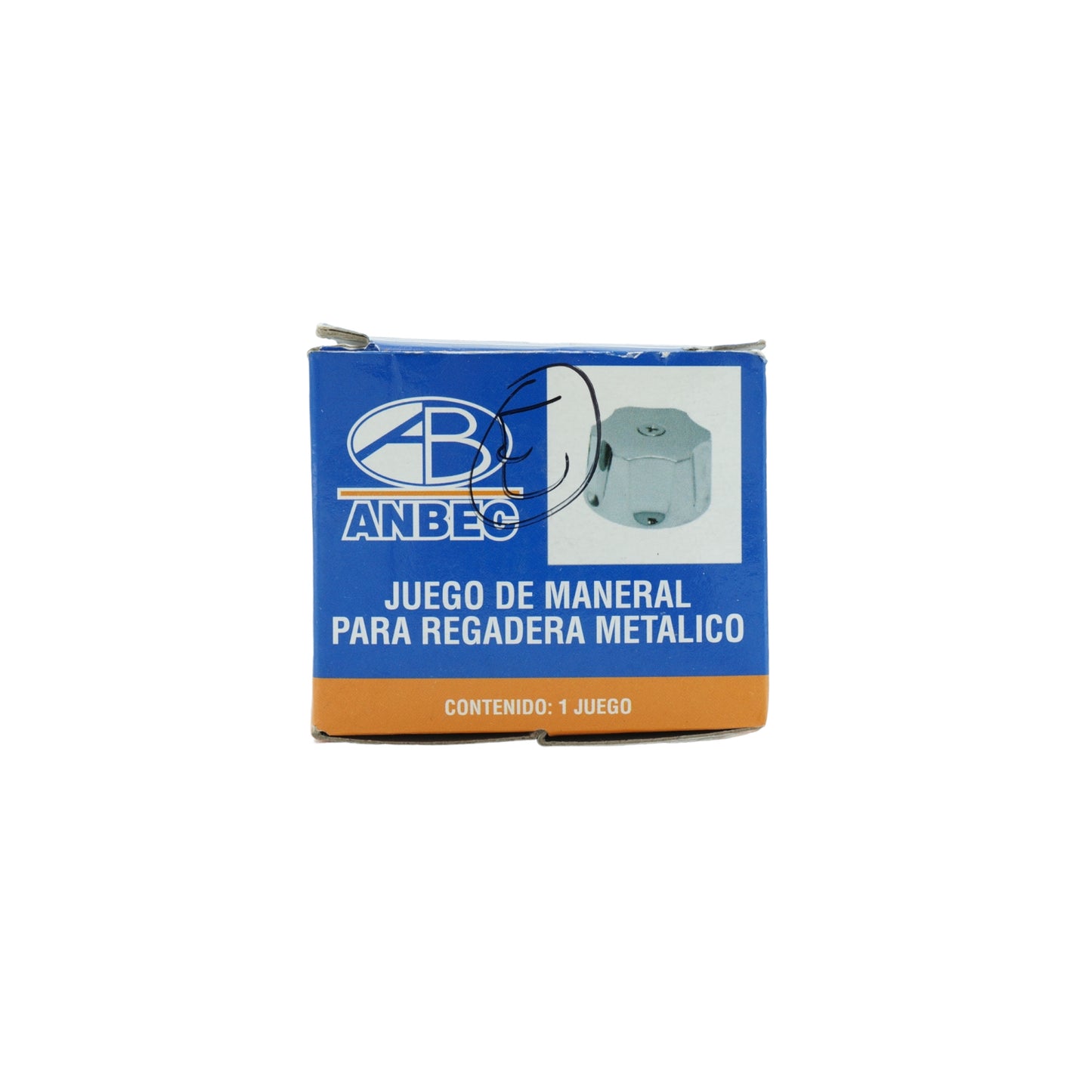 JUEGO DE MANERALES PARA REGADERA EMPAQUE METALICO ESPIGA ESTRIAS ANBEC JM2708