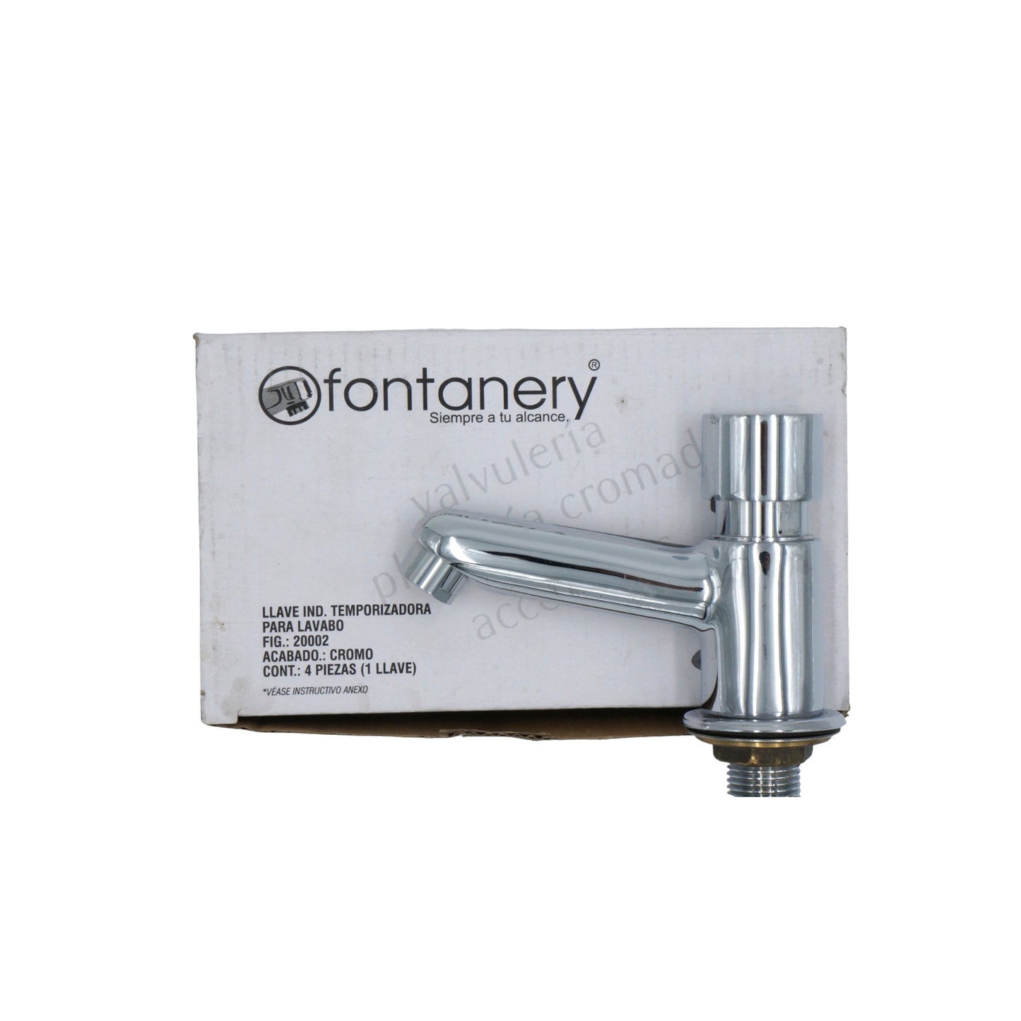 LLAVE INDIVIDUAL TEMPORIZADORA PARA LAVABO FONTANERY F20002