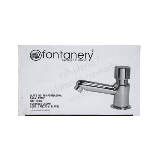 LLAVE INDIVIDUAL TEMPORIZADORA PARA LAVABO FONTANERY F20002