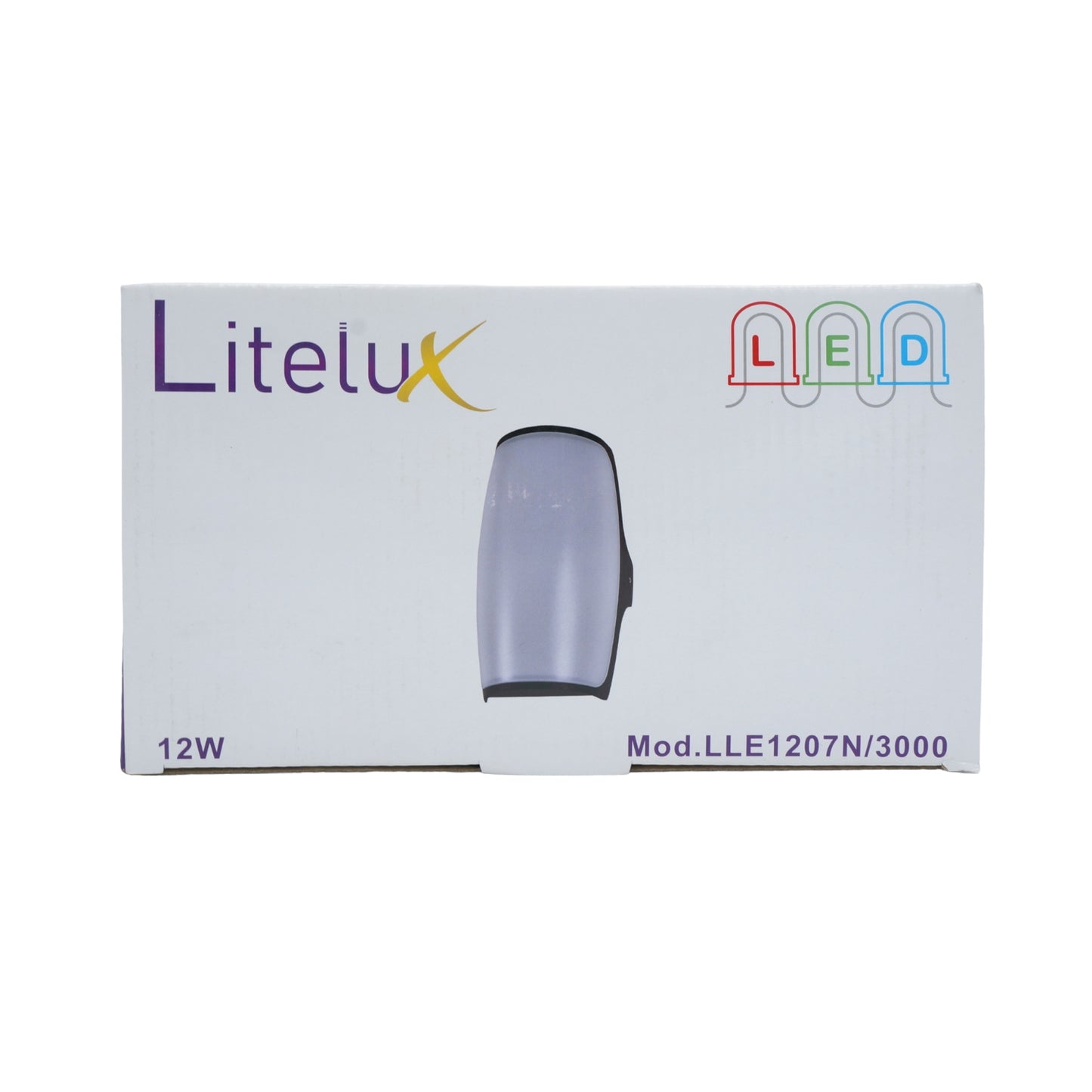 LUMINARIO ARBOTANTE DE MURO PARA INTERIOR Y EXTERIOR LITELUX 12W LLE1207N/3000
