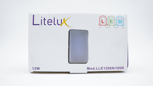 LUMINARIO ARBOTANTE DE MURO PARA INTERIOR Y EXTERIOR LITELUX 14W LLE1206N/3000