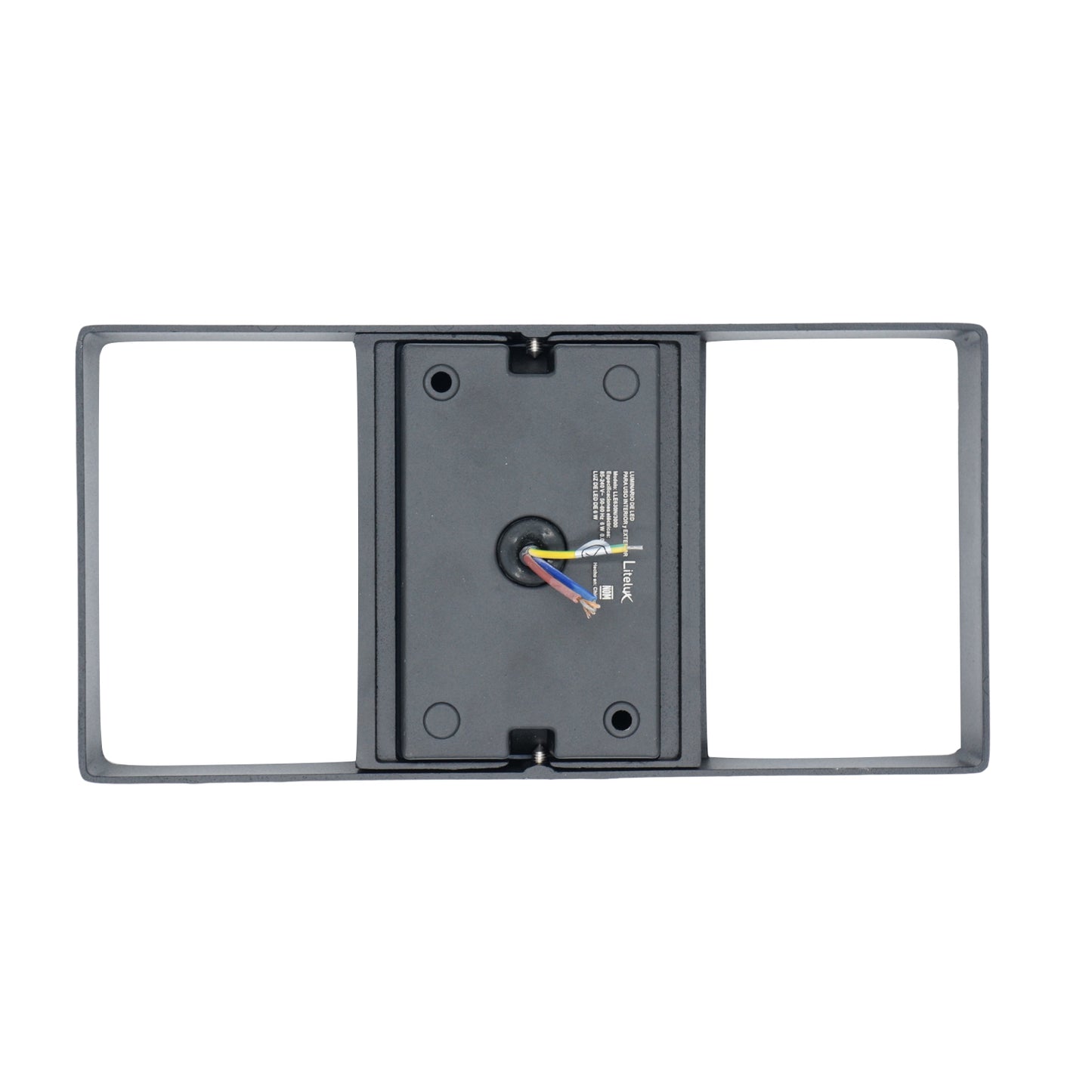 LUMINARIO ARBOTANTE DE MURO PARA INTERIOR Y EXTERIOR LITELUX 6W LLE630N/3000