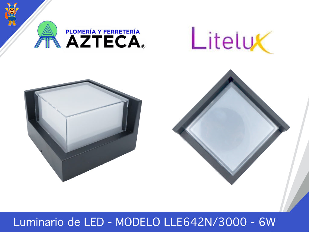 LUMINARIO ARBOTANTE DECORATIVO PARA EXTERIOR E INTERIOR LITELUX 6W LLE642N/3000