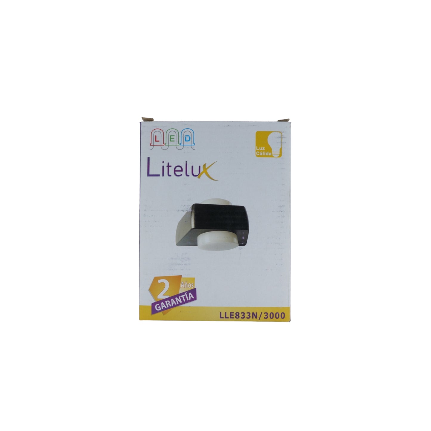 LUMINARIO ARBOTANTE DE MURO PARA INTERIOR Y EXTERIOR LITELUX 8W LLE833N/3000