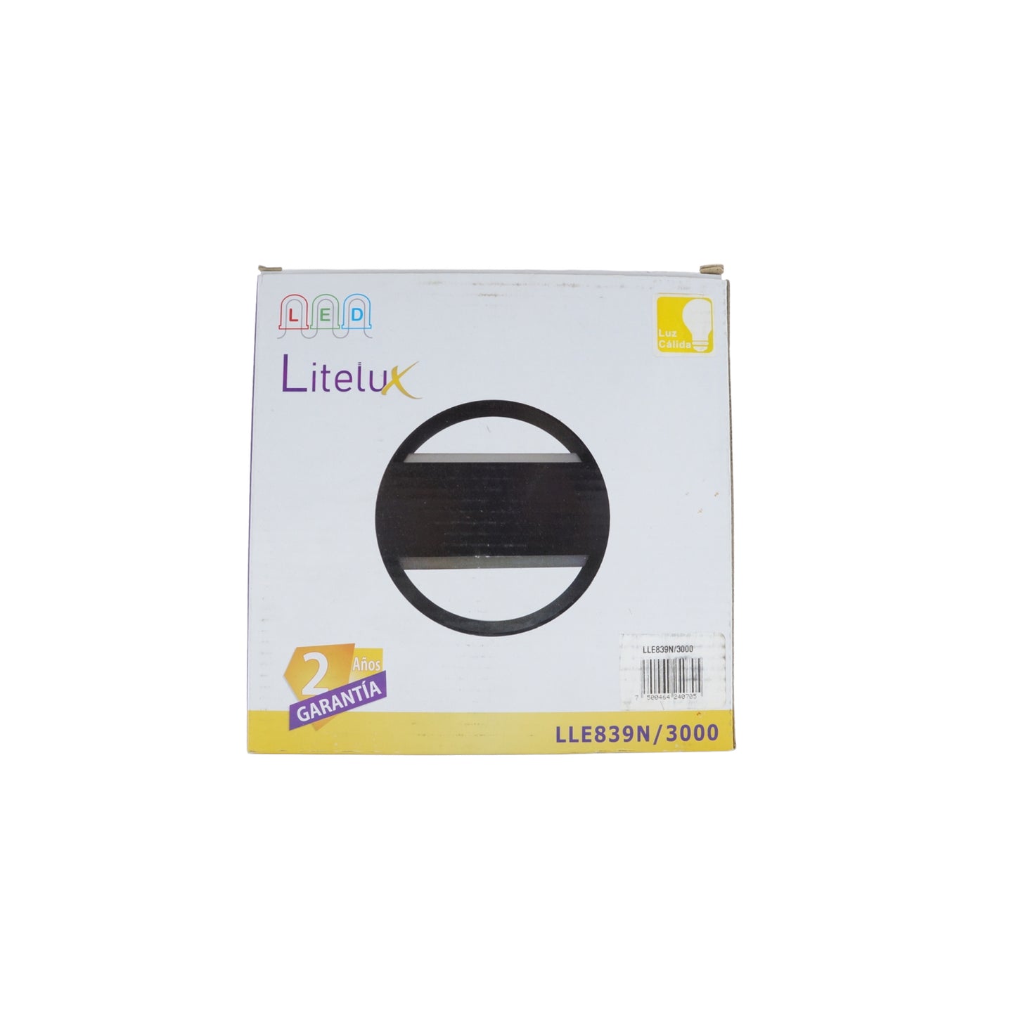 LUMINARIO ARBOTANTE DE MURO PARA INTERIOR Y EXTERIOR LITELUX 8W LLE839N/3000