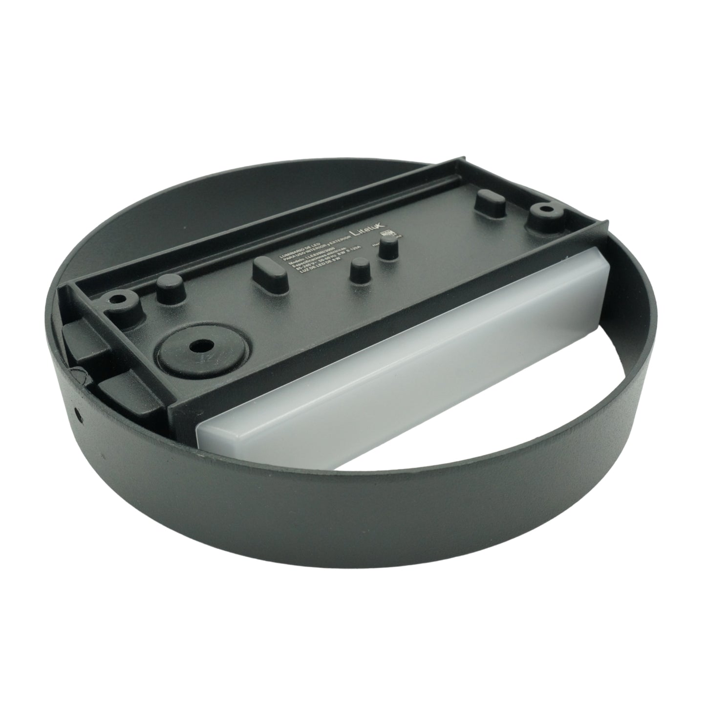 LUMINARIO ARBOTANTE DE MURO PARA INTERIOR Y EXTERIOR LITELUX 8W LLE839N/3000