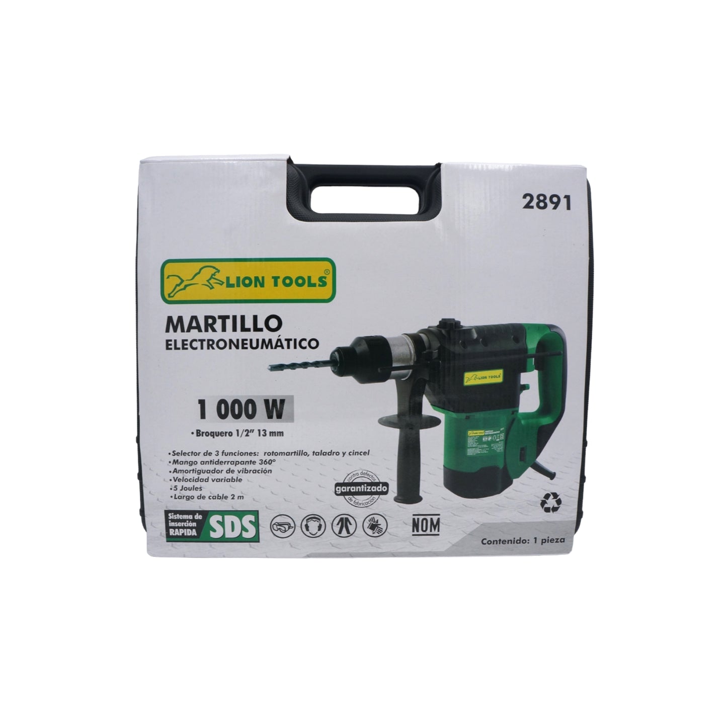MARTILLO ELECTRONEUMÁTICO SDS LION TOOLS 1000W 2891