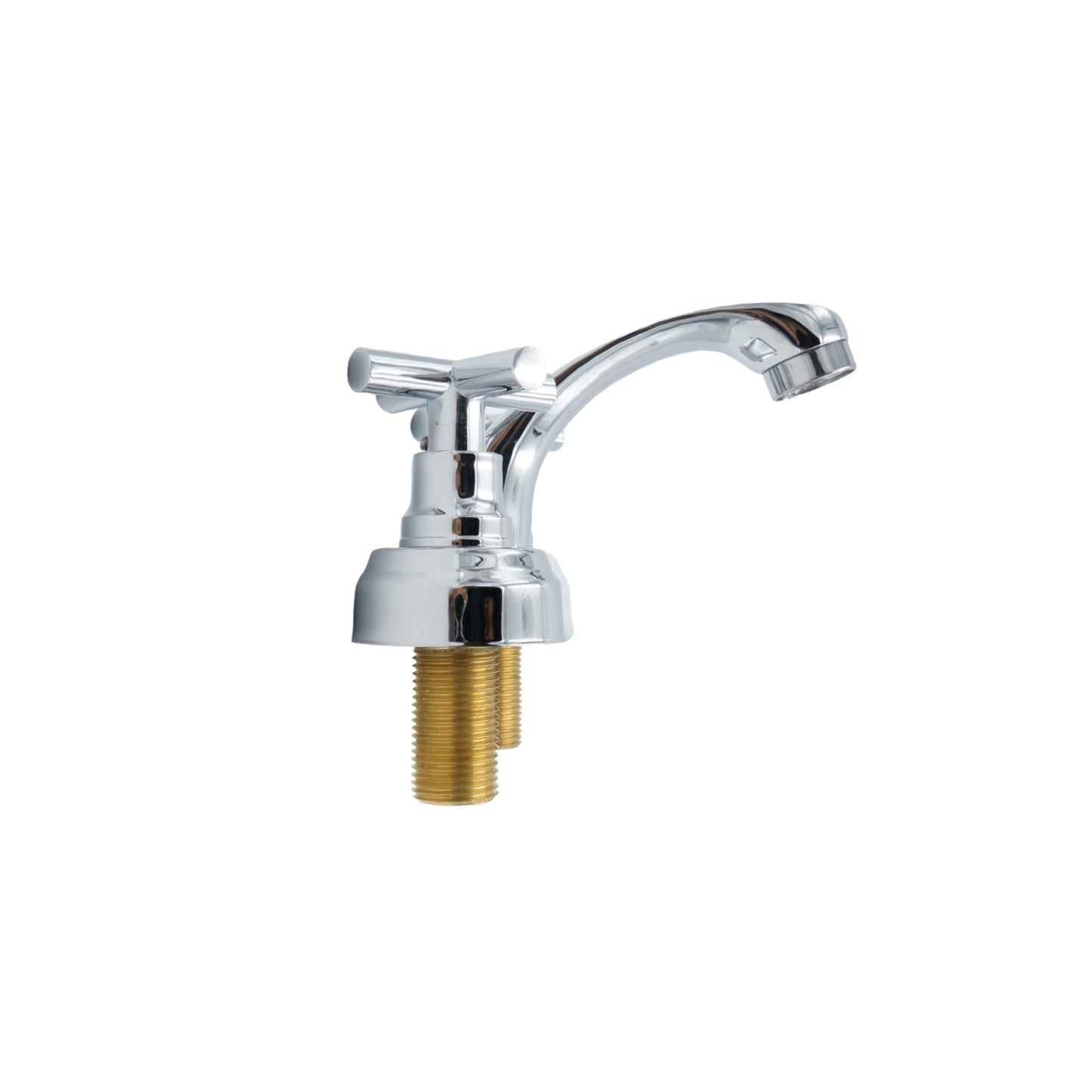 MEZCLADORA PARA LAVABO 4" CROMADA CON CUBIERTA Y MANERALES DICA 4039