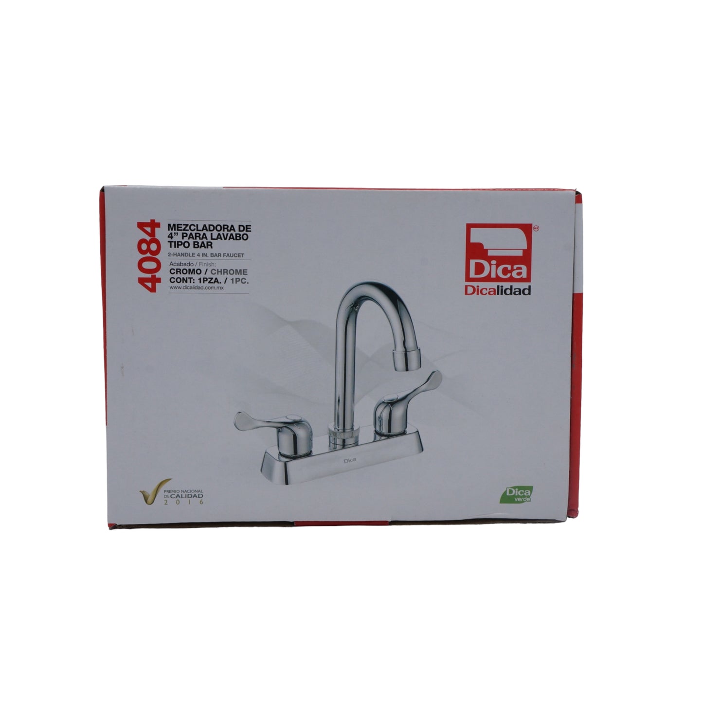 MEZCLADORA PARA LABAVO 4" TIPO BAR CUBIERTA Y MANERALES DICA 4084