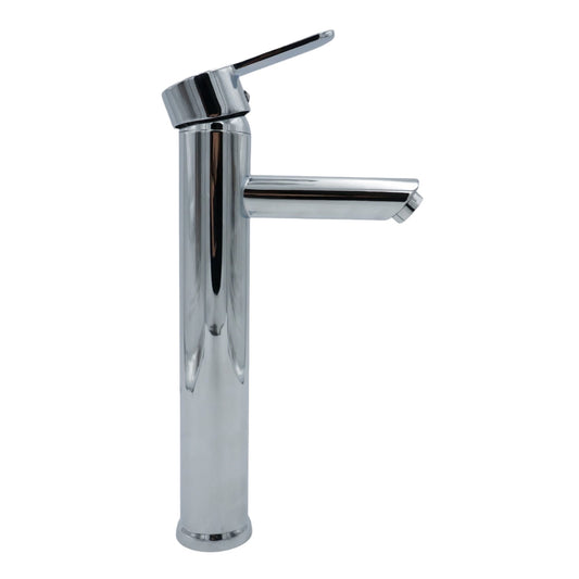MEZCLADORA MONOMANDO ALTO PARA LAVABO CROMADO DINASTY T111