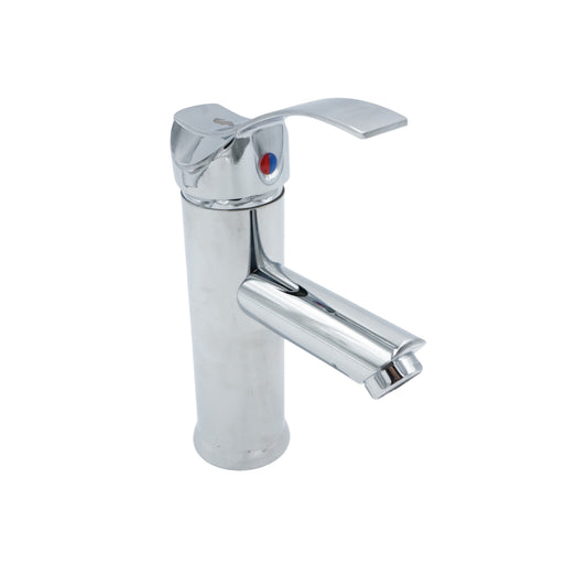 MEZCLADORA MONOMANDO PARA LAVABO CROMADO SIN CHAPETON