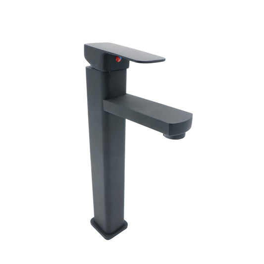 MEZCLADORA MONOMANDO NEGRO MATE PARA LAVABO BITKA 20153