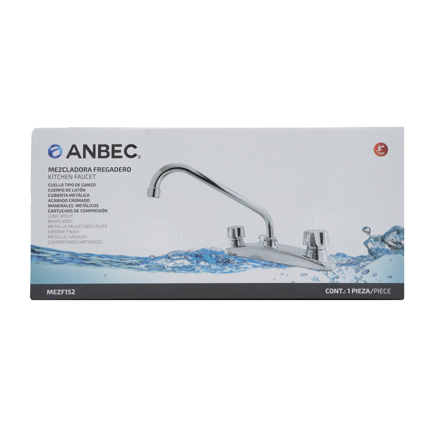 Mezcladora para fregadero anbec best sale