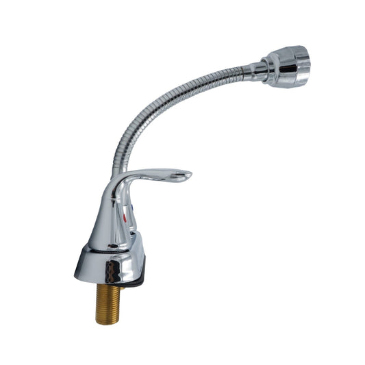 MEZCLADORA 4 PULGADAS PARA LAVABO CUELLO FLEXIBLE RUGO 24-SP