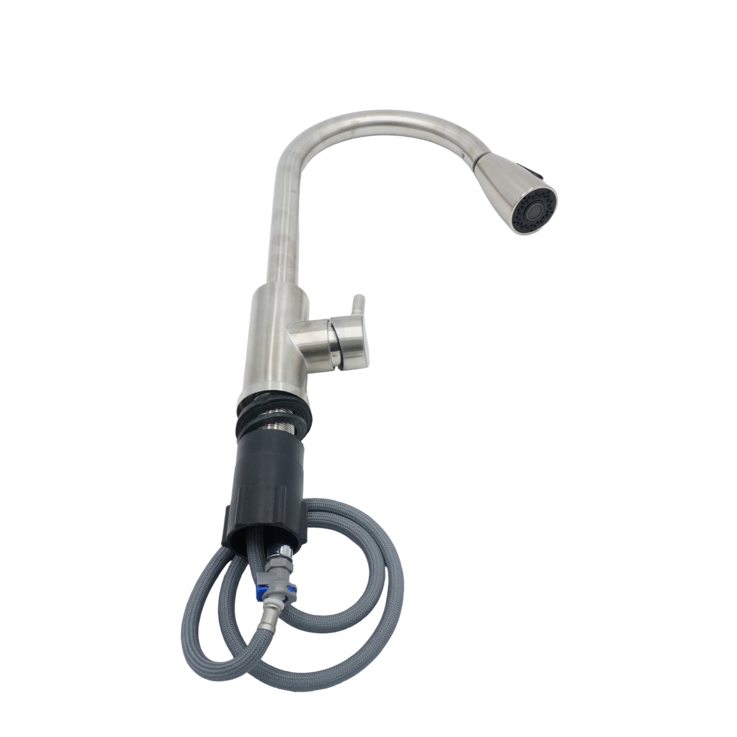 MONOMANDO PARA FREGADERO CUELLO ALTO SATIN LION TOOLS 3562