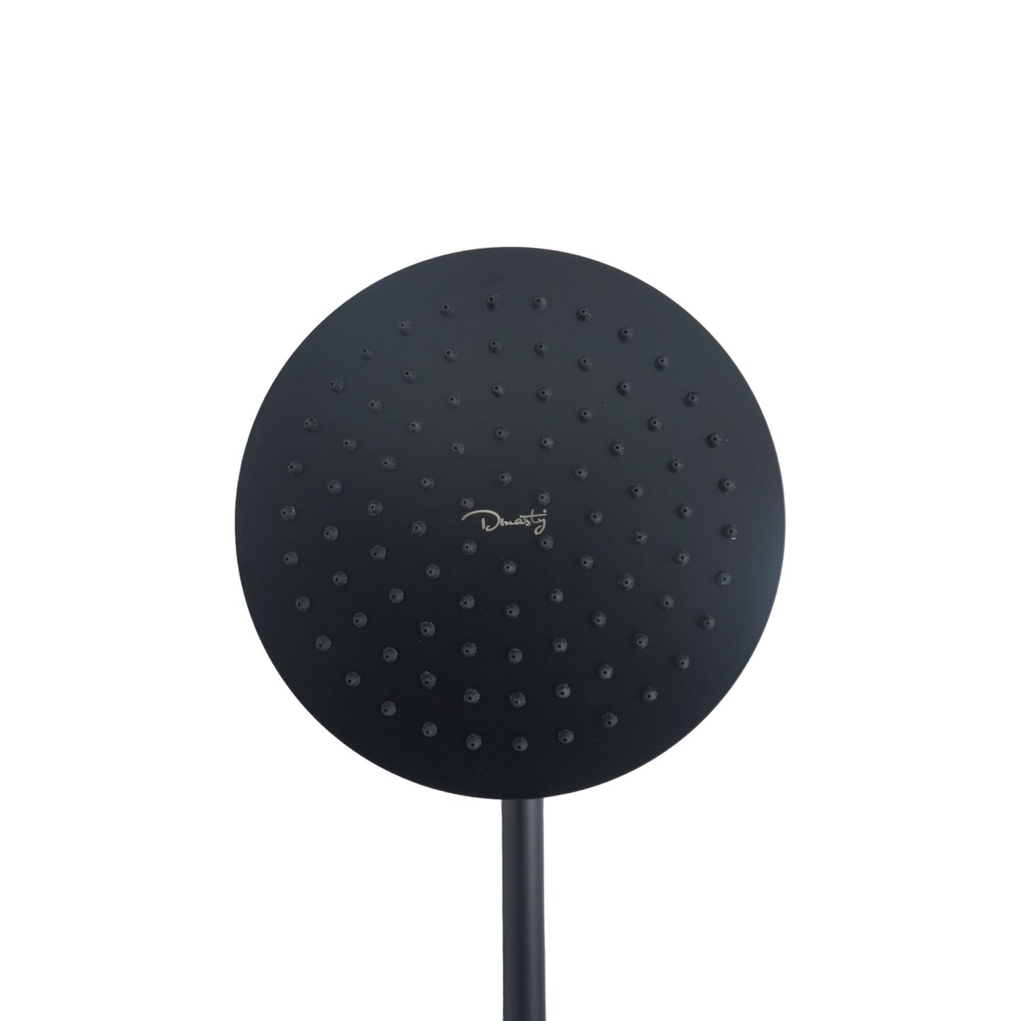REGADERA REDONDA 8" ACERO INOXIDABLE NEGRO MATE CON BRAZO DINASTY