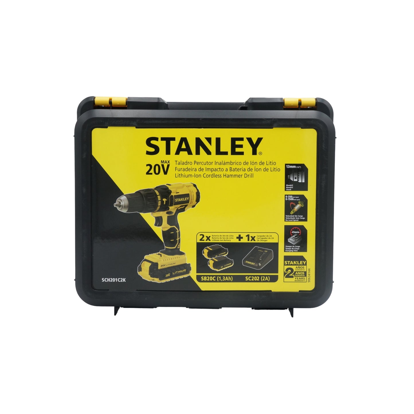 ROTOMARTILLO STANLEY 1/2" 20V SCH201C2K