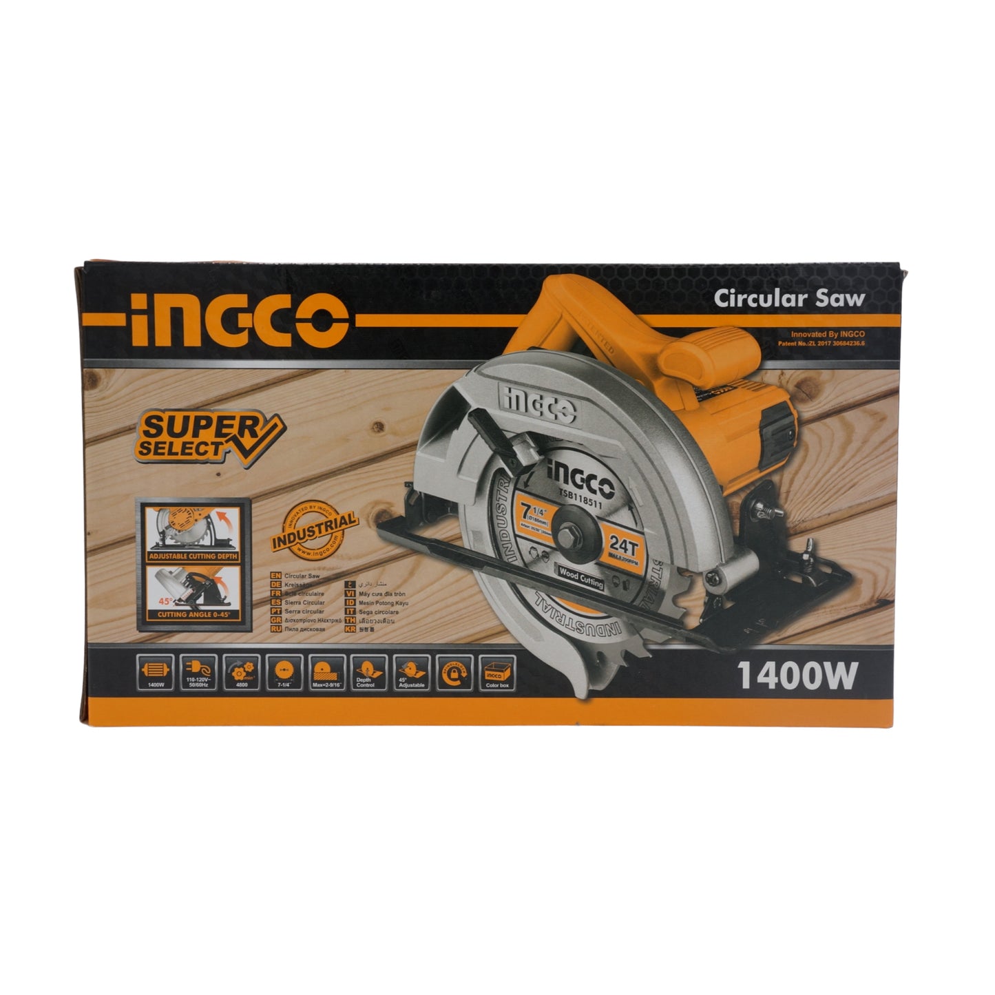 SIERRA CIRCULAR 1400W INGCO UCS18538