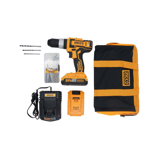 TALADRO INALAMBRICO INGCO UCIDLI228180 PORTATALADRO Y BATERIA