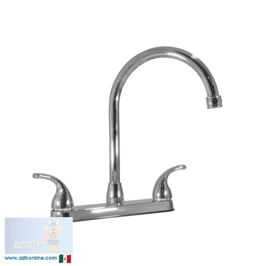 MEZCLADORA 8" PARA FREGADERO CUBIERTA Y MANERALES CROMADA ANBEC MEZF991