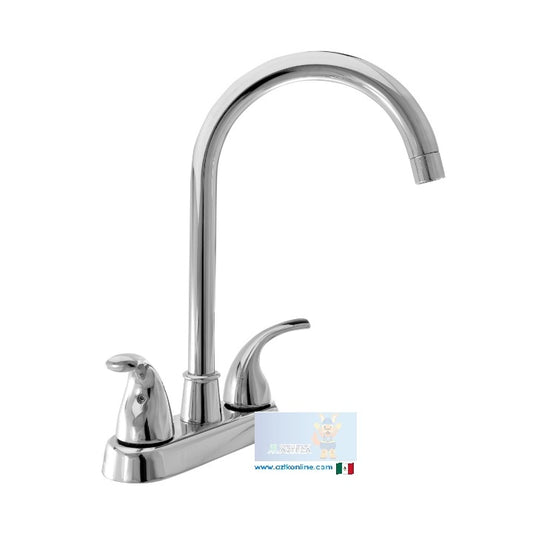 MEZCLADORA TIPO BAR PARA FREGADERO CROMADA CUBIERTA Y MANERALES ANBEC MEZB1759