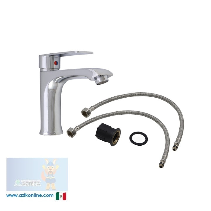 MEZCLADORA MONOMANDO PARA LAVABO CROMADA ANBEC ANMM1787