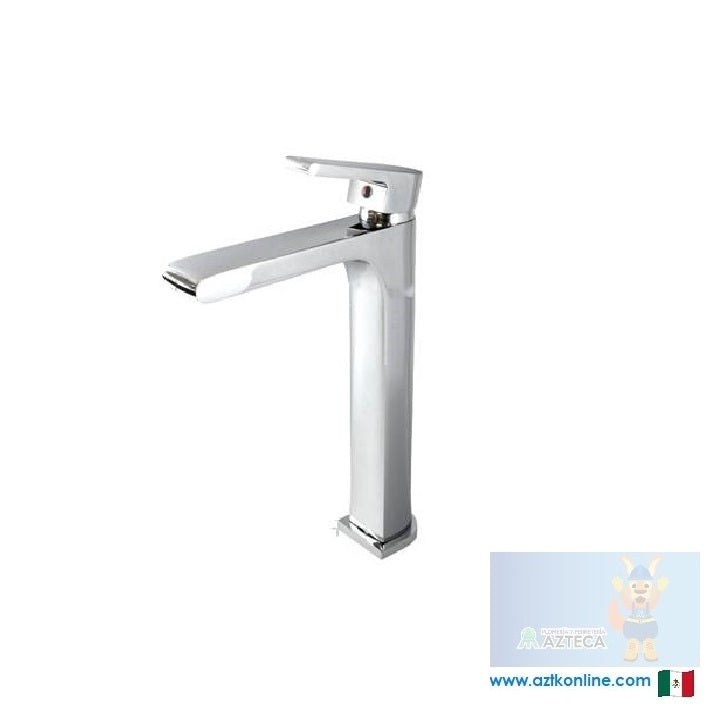 MEZCLADORA MONOMANDO ALTO CROMADO PARA LAVABO RUGO E110