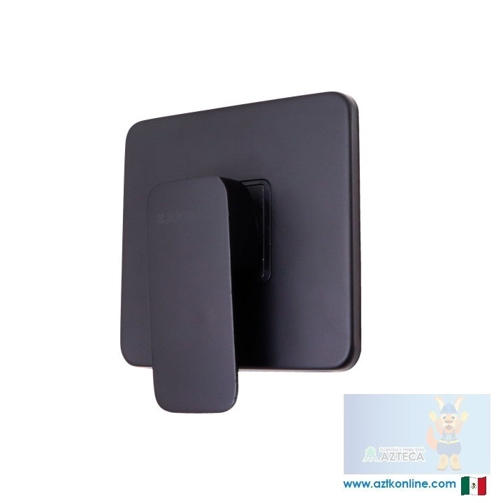 MONOMANDO DE EMPOTRAR PARA REGADERA CUADRADO NEGRO MATE ANBEC ANMR1824