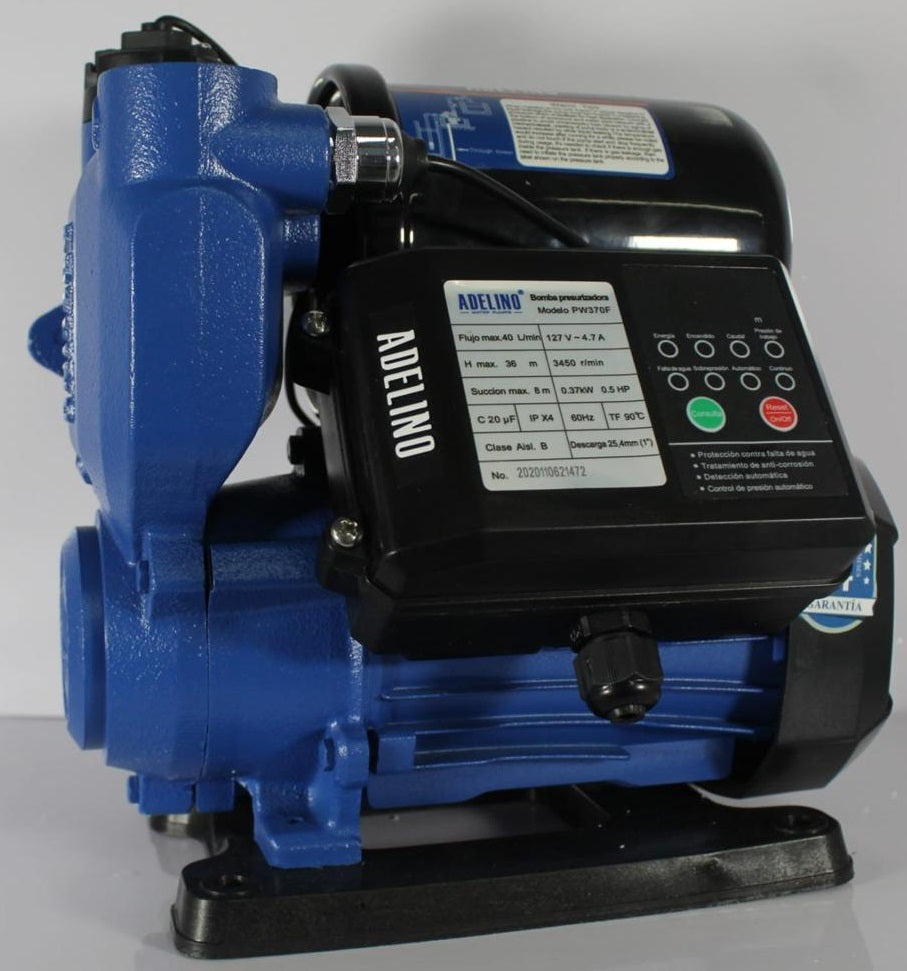 BOMBA PRESURIZADORA ADELINO PW370F 1/2HP 127V