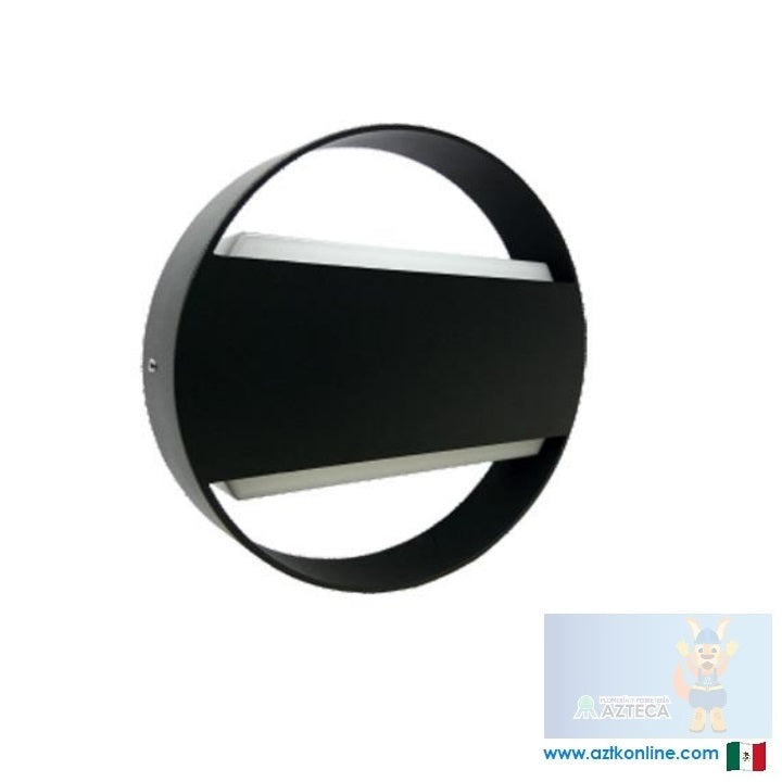 LUMINARIO ARBOTANTE DE MURO PARA INTERIOR Y EXTERIOR LITELUX 8W LLE839N/3000