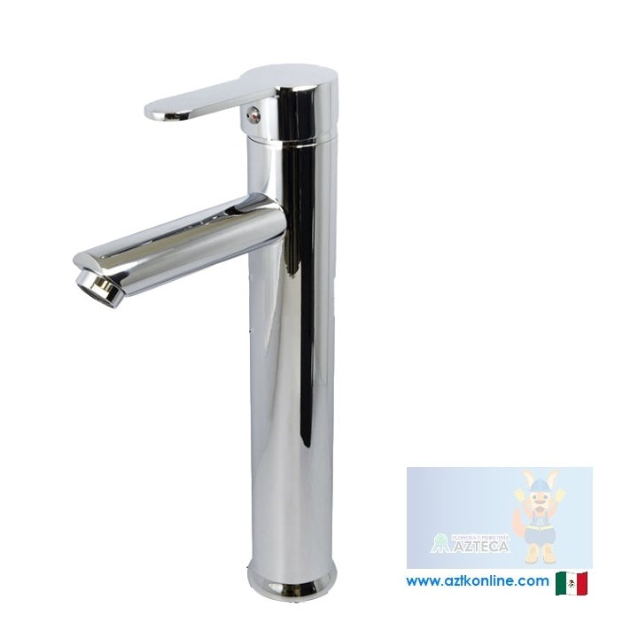 MEZCLADORA MONOMANDO ALTO PARA LAVABO CROMADO DINASTY T111