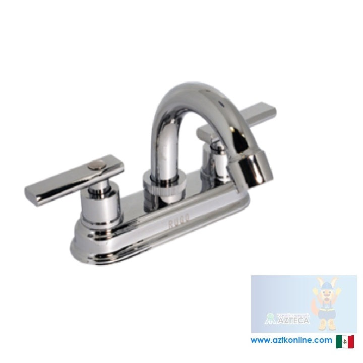 MEZCLADORA 4" PARA LAVABO MANERALES DANUBIO METALICOS RUGO 24-TD