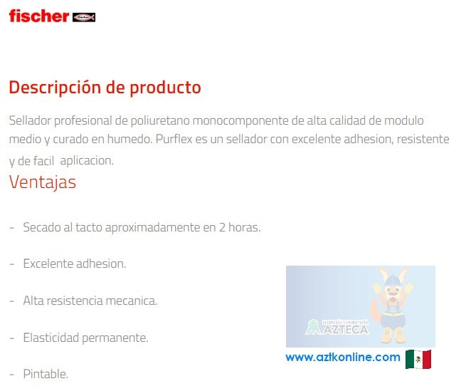 POLIURETANO FISCHER NEGRO 300 ML