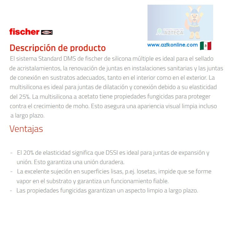 SILICON FISCHER MULTISILICONA STANDARD DMS TRANSPARENTE 280 ML