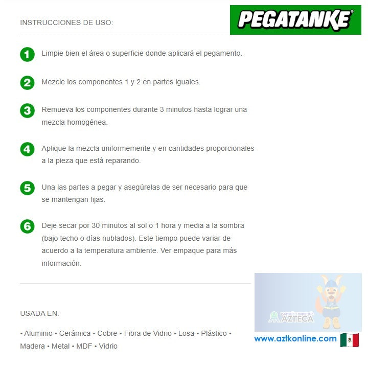 SOLDADURA AL FRIO EPOXI PEGATANQUE EPOXICO NEGRO 44ml